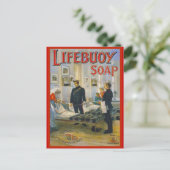 Replica  adverteren, Lifebuoy-zeep Briefkaart (Staand voorkant)