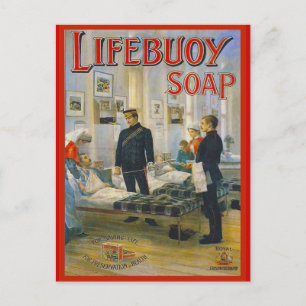 Replica  adverteren, Lifebuoy-zeep Briefkaart