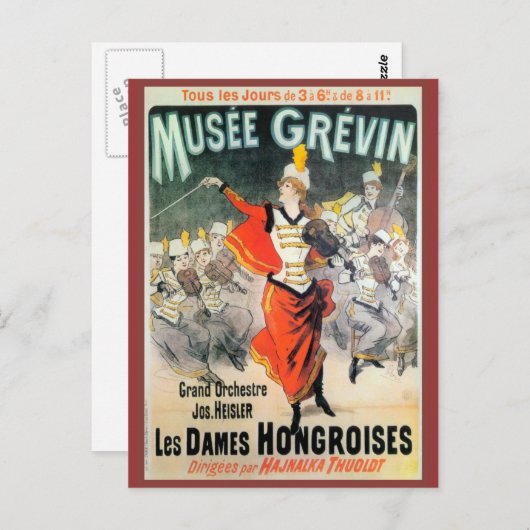 Replica  adverteren, Musee Grevin Briefkaart (Voorkant / Achterkant)