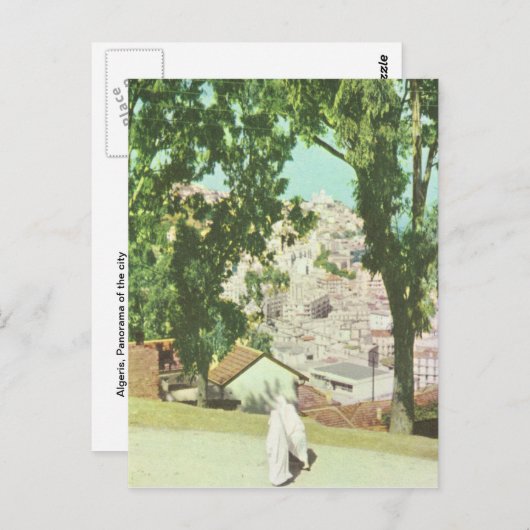 Replica  Algeris, Panorama van de stad Briefkaart (Voorkant / Achterkant)