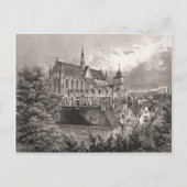 Replica antiek print, Leiden Briefkaart (Voorkant)