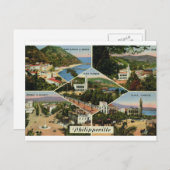 Replica  Briefkaart Algerije, Philippeville (Voorkant / Achterkant)