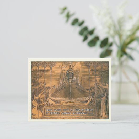 Replica  briefkaart, kopergravure briefkaart (Staand voorkant)