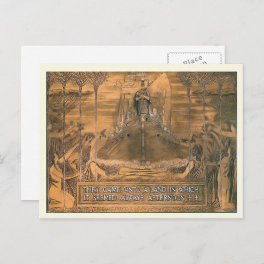 Replica  briefkaart, kopergravure briefkaart (Voorkant / Achterkant)