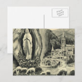 Replica Briefkaart Lourdes, 1895 Pilgrimage (Voorkant / Achterkant)