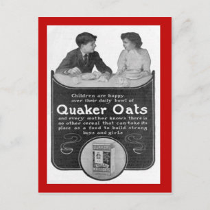 Replica  briefkaart, Quaker Oats Briefkaart