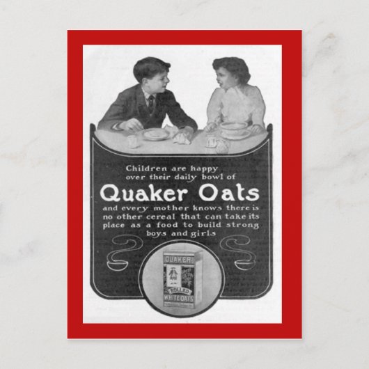 Replica  briefkaart, Quaker Oats Briefkaart (Voorkant)
