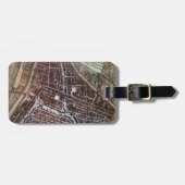 Replica City map of Rotterdam 1652 Bagagelabel (Voorkant horizontaal)