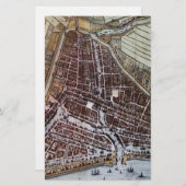 Replica City map of Rotterdam 1652 Briefpapier (Voorkant / Achterkant)