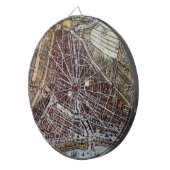 Replica City map of Rotterdam 1652 Dartbord (Voorkant Rechts)