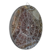 Replica City map of Rotterdam 1652 Dartbord (Voorkant Links)