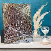 Replica City map of Rotterdam 1652 Fotoplaat (Zijkant)