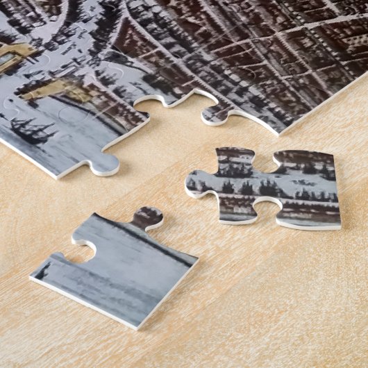 Replica City map of Rotterdam 1652 Legpuzzel (Zijkant)