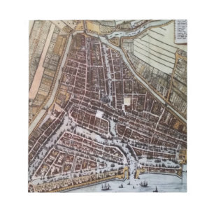 Replica City map of Rotterdam 1652 Notitieblok