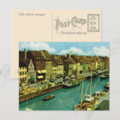 Replica  Denemarken, Vissende boten Kopenhagen Briefkaart (Voorkant / Achterkant)