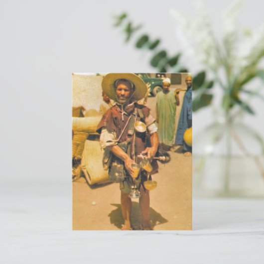 Replica  Drink verkoper, Marokko Briefkaart (Staand voorkant)