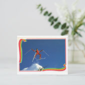 Replica  France Winter Sports, Ski Briefkaart (Staand voorkant)