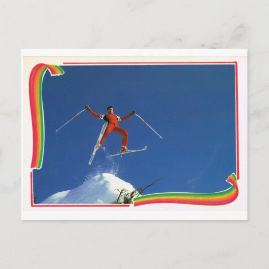 Replica  France Winter Sports, Ski Briefkaart (Voorkant)