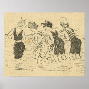 Replica Frankrijk, vun op het strand Poster
