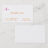 Replica klassiek visitekaartje van donald trump (Voorkant / Achterkant)