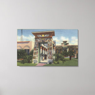 Replica of Egyptian Shrine, Rosikruisan Park Canvas Afdruk