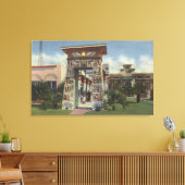 Replica of Egyptian Shrine, Rosikruisan Park Canvas Afdruk (Insitu (Woonkamer))