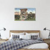 Replica of Egyptian Shrine, Rosikruisan Park Canvas Afdruk (Insitu (Slaapkamer))