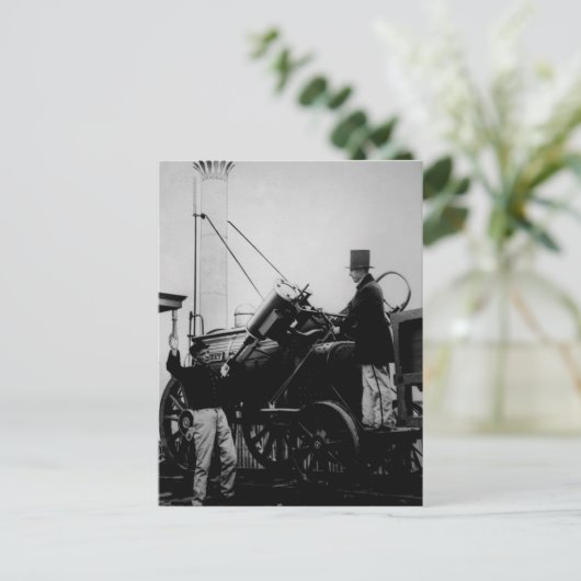 Replica of Stephensons Rocket, 1929 Briefkaart (Staand voorkant)