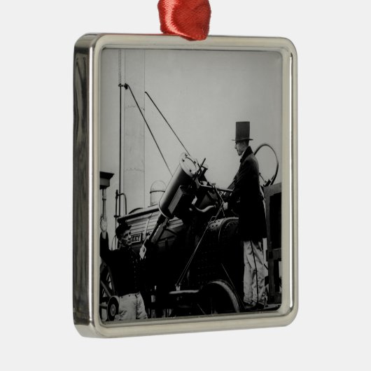 Replica of Stephenson's Rocket, 1929 Metalen Ornament (Rechts)