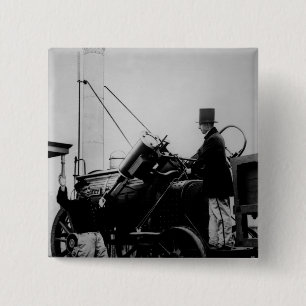 Replica of Stephenson's Rocket, 1929 Vierkante Button 5,1 Cm