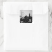 Replica of Stephensons Rocket, 1929 Vierkante Sticker (Tas)