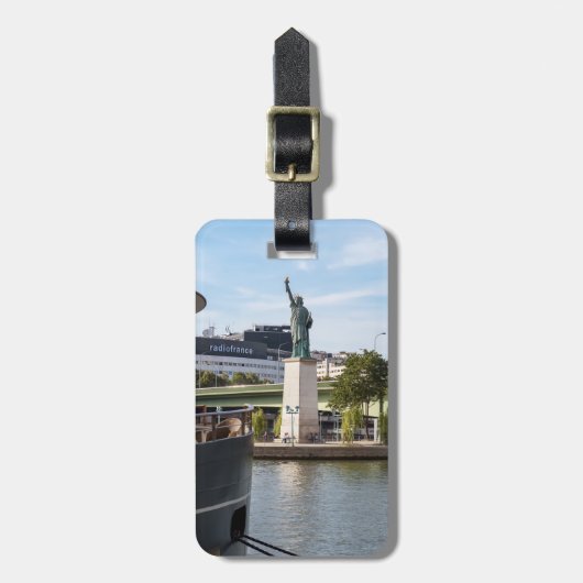 Replica of the Statue of Liberty - Paris, Frankrij Bagagelabel (Voorkant verticaal)