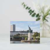 Replica of the Statue of Liberty - Paris, Frankrij Briefkaart (Staand voorkant)