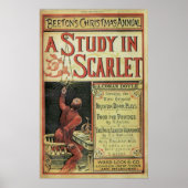 REPLICA-Poster van het eerste Sherlock Holmes-verh Poster (Voorkant)