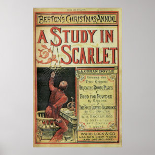 REPLICA-Poster van het eerste Sherlock Holmes-verh Poster