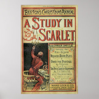 REPLICA-Poster van het eerste Sherlock Holmes-verh Poster