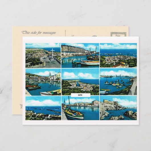 Replica , Sete, Zuid-Frankrijk Briefkaart (Voorkant / Achterkant)