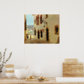 Replica  Spanje, oude stad Sitges Poster (Keuken)
