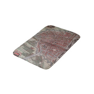 Replica stadskaart Amsterdam 1652 Badmat