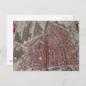 Replica stadskaart Amsterdam 1652 Briefkaart (Voorkant / Achterkant)