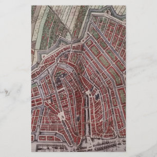 Replica stadskaart Amsterdam 1652 Briefpapier