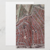 Replica stadskaart Amsterdam 1652 Briefpapier (Voorkant / Achterkant)