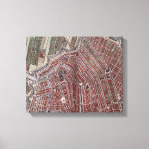 Replica stadskaart Amsterdam 1652