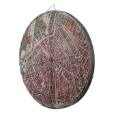 Replica stadskaart Amsterdam 1652 Dartbord (Voorkant Rechts)