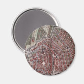 Replica stadskaart Amsterdam 1652 Magneet (Voorkant / Achterkant)