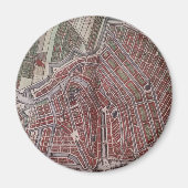 Replica stadskaart Amsterdam 1652 Magneet (Voorkant)