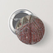 Replica stadskaart Amsterdam 1652 Ronde Button 5,7 Cm (Voorkant /achterkant)