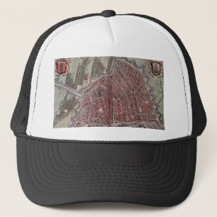 Replica stadskaart Amsterdam 1652 Trucker Pet