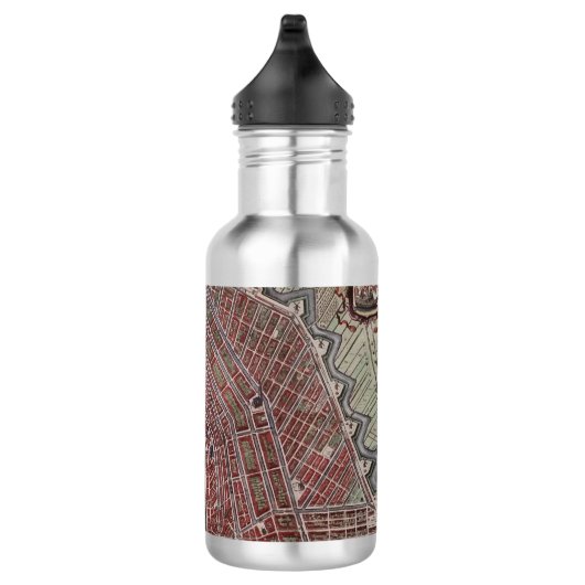 Replica stadskaart Amsterdam 1652 Waterfles (Rechts)