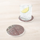 Replica stadskaart Amsterdam 1652 Zandsteen Onderzetter (Zijkant)